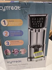 Ice Cream Maker Machine 12-in-1 Full Automatic Stainless Steel Ice Cream Machine