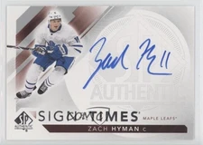 2017-18 SP Authentic Sign of the Times Auto Zach Hyman #SOTT-ZH Auto