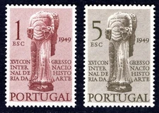 PORTUGAL 1949 738-739 ** MINT IMMACULATE SET (F5561