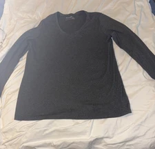 Women’s Long Sleeve Eddie Bauer T Shirt Gray