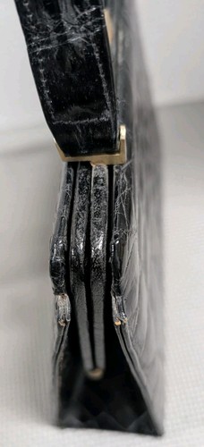 Vintage Crocodile Skin Handbag Made in France - Picture 18 of 24