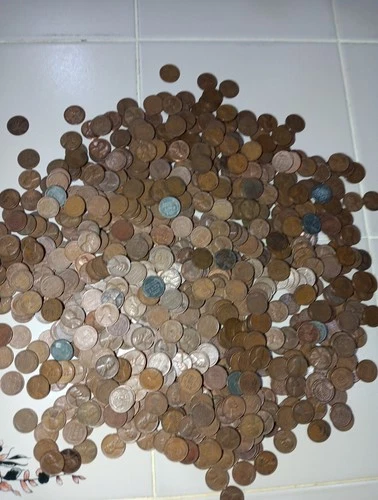 Lincoln Wheat pennies 1909-1958 5 lbs Pounds Circulated Bulk Lot unsearched. I