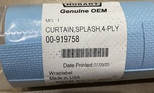 Hobart Dishwasher Curtain Splash 00-919758 4-Ply Genuine OEM