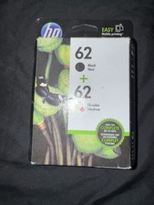 Genuine HP 62 Black Tri-Color N9H64FN Ink Cartridges - 2 Pack Expired JAN 2017