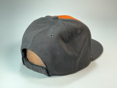 Cappello San Francisco Giants berretto cinturino schiena nero arancione logo tinta unita regolabile adulto - Foto 3 di 6
