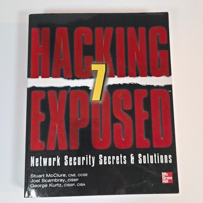 Hacking Exposed 7 McClure Scambray Kurtz 2012 Seventh Edition Cybersecurity