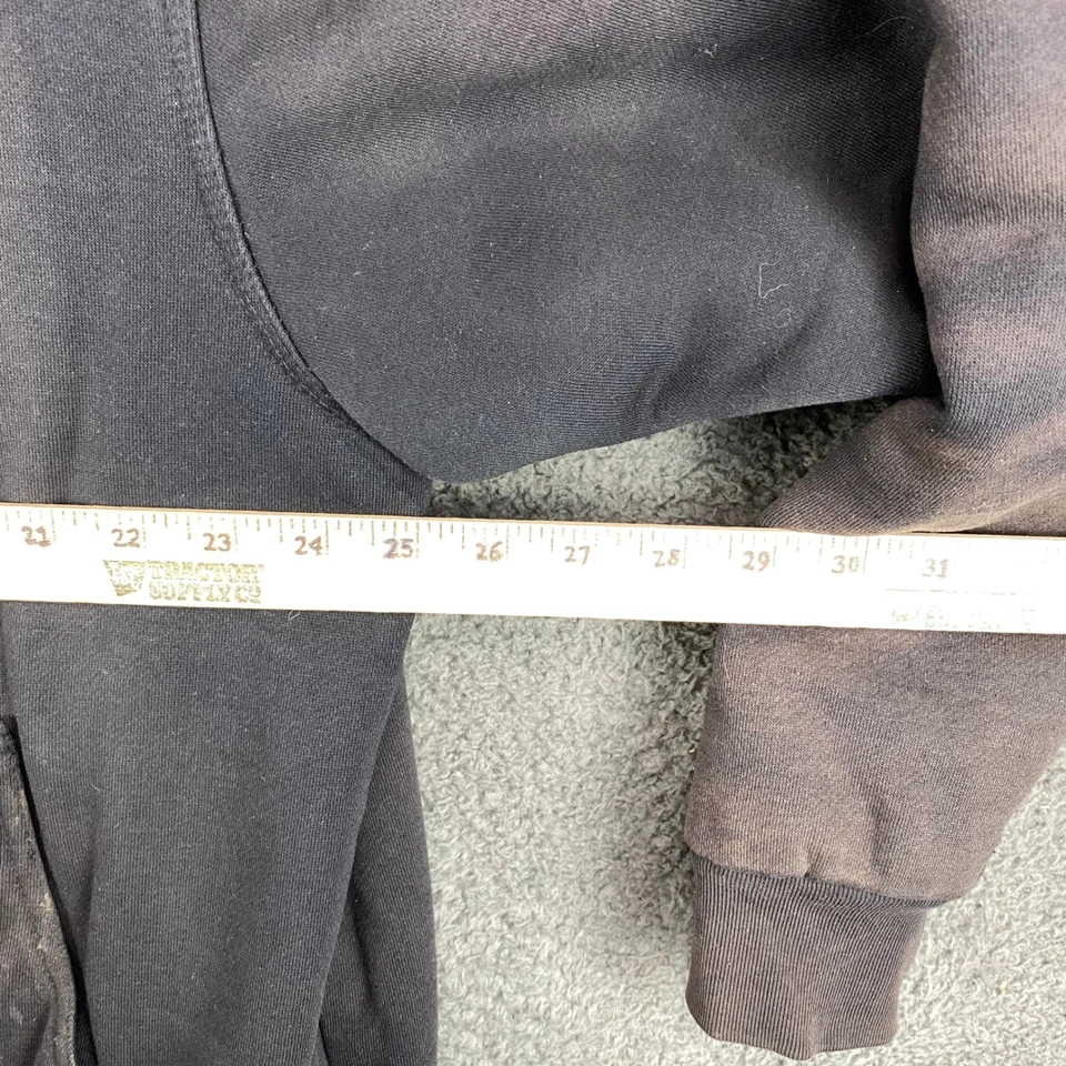 Walls Workwear Mens XL Black Insulated Quilted Lined Hooded Full Zip Jacket - Image 3 of 4