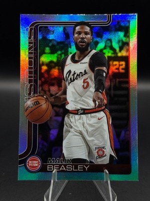 Malik Beasley 2025-26 Topps Rainbow Foil Pistons #43
