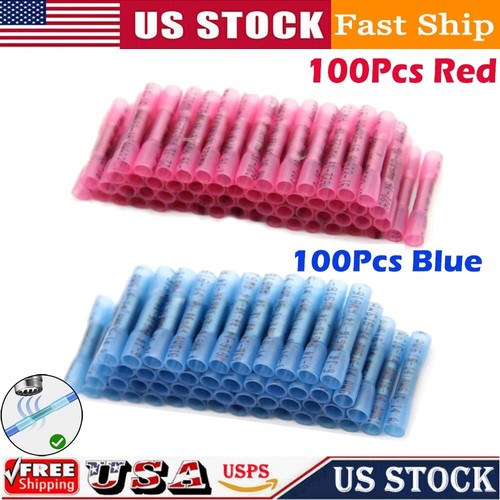 500X Wärmeschrumpf Stoßspleiß Drahtverbinder Isoliert Wasserdicht Crimp Klemmen - Bild 17 von 22