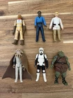Vintage Kenner Star Wars Figure Lot 1977–83 Lando, Bossk, Luke, Squid, Gamorian