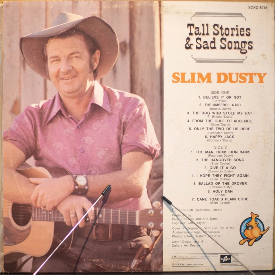 SLIM DUSTY - TALL STORIES & SAD SONGS - Vinyl LP - Columbia - 1973 - VG (3016) — 第 4/4 张图片