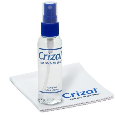 Crizal Eyeglass Lens Cleaning Kit   1 6 Piece Set, 2oz Spray W/Cloth, 1 Pack 