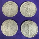 Walking Liberty Half Dollar United States Silver Coins Set of 4 - 40 41 44D 45D