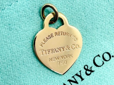 Tiffany & Co 18K Roségold Return to Tiffany kleines Herz Anhänger Charm 3,3g