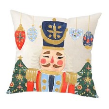 Christmas Pillow Covers 18x18 Merry Christmas Nutcracker Decoration Holiday