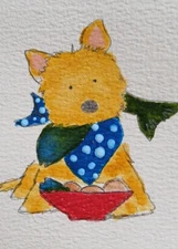 ACEO Original Mixed Media Painting Art Card