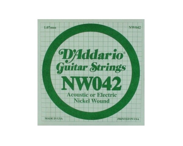 D'ADDARIO NW042  CORDA SINGOLA PER CHITARRA ACUSTICA/ELETTRICA