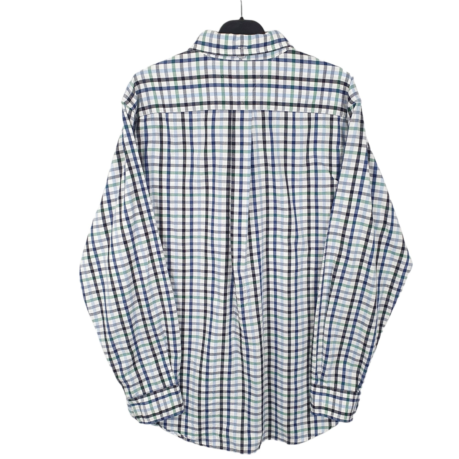 TOMMY HILFIGER White Check Shirt Long Sleeve Casual Mens L image 3