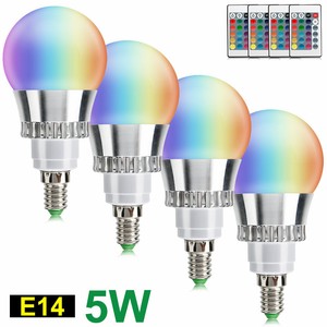 E14 5w Rgb Led Light Bulb Magic 16 Color Change Lamp Dimmable Ir
