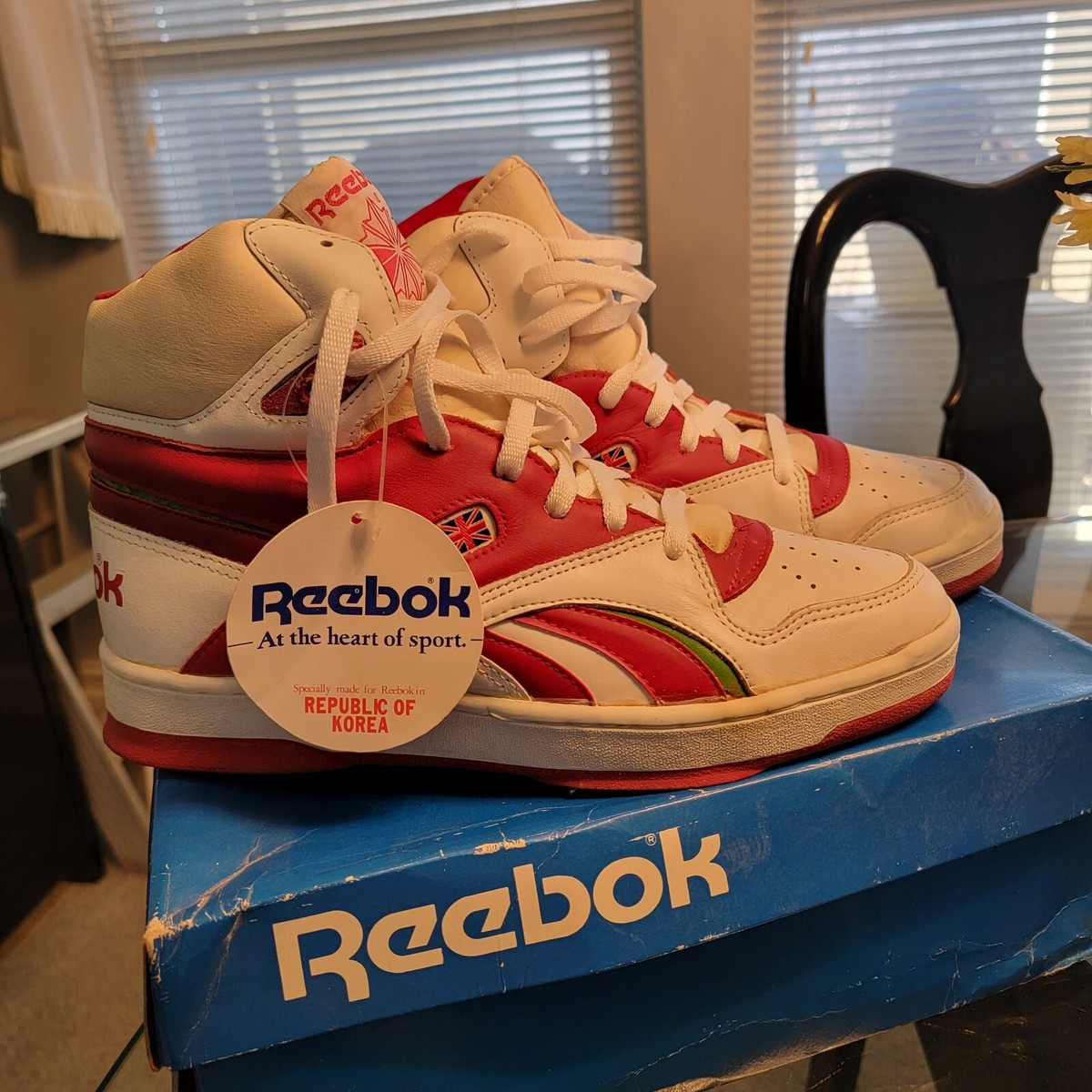 VIntage 80s Reebok Basketball Sneaker BB5900 Hi-Top DEADSTOCK RARE