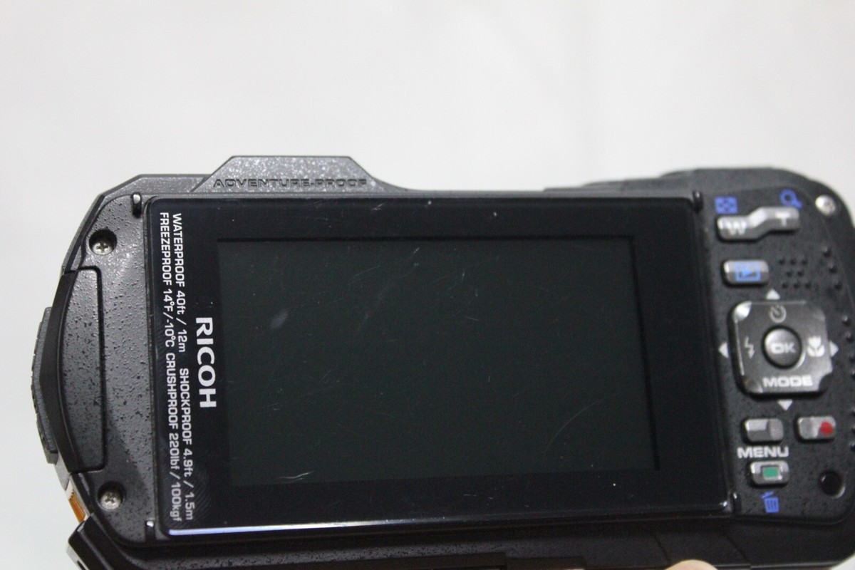 Ricoh Wg-30w Carbon Gray WiFi Waterproof Digital Camera From