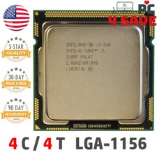 Intel Core i5-760 SLBRP 2.80GHz Turbo 3.33GHz 8M 4-Core LGA-1156 Desktop CPU