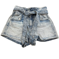 Veronica Beard Nori Extra High Rise Jean Shorts Womens 28 6 Denim Retro Festival