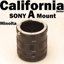 Sony Alpha Camera Macro Extension Tube A380 A330,350 390 Minolta MA lens adapter