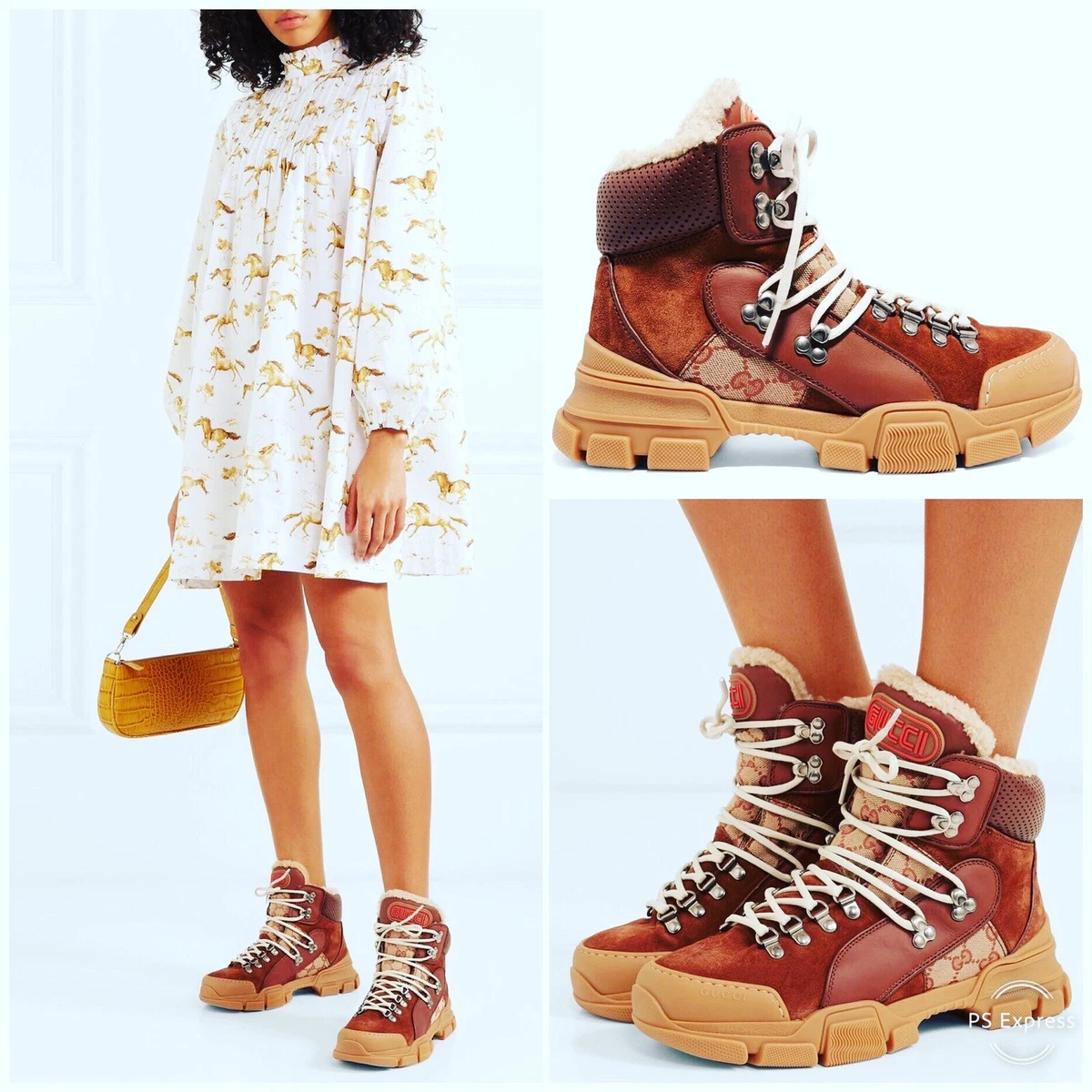 Gucci walking best sale boots