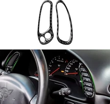Real Carbon Fiber Tachometer Side Button Panel Trim A Fits 98-04 Corvette C5