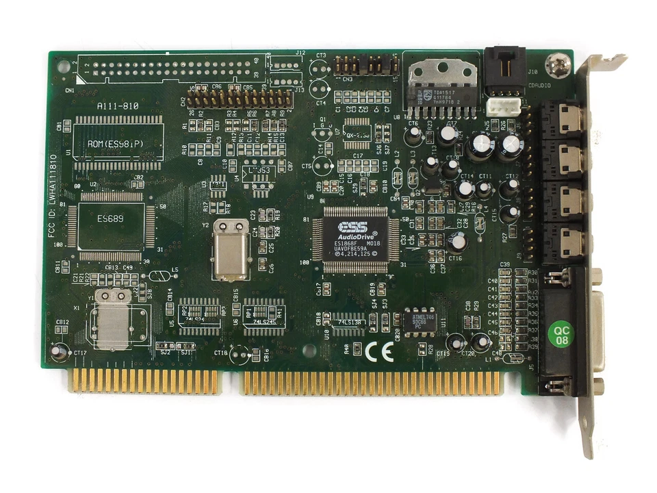 Labway A111-810 16-Bit ISA Sound Card 15-Pin Game - ESS ES1868F - Tested Win 98 - Image 2 of 4