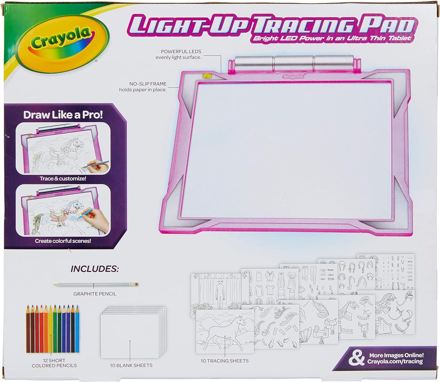 Crayola Light up Tracing Pad - Drawing Pads for Kids,  Gifts for Girls and Boys