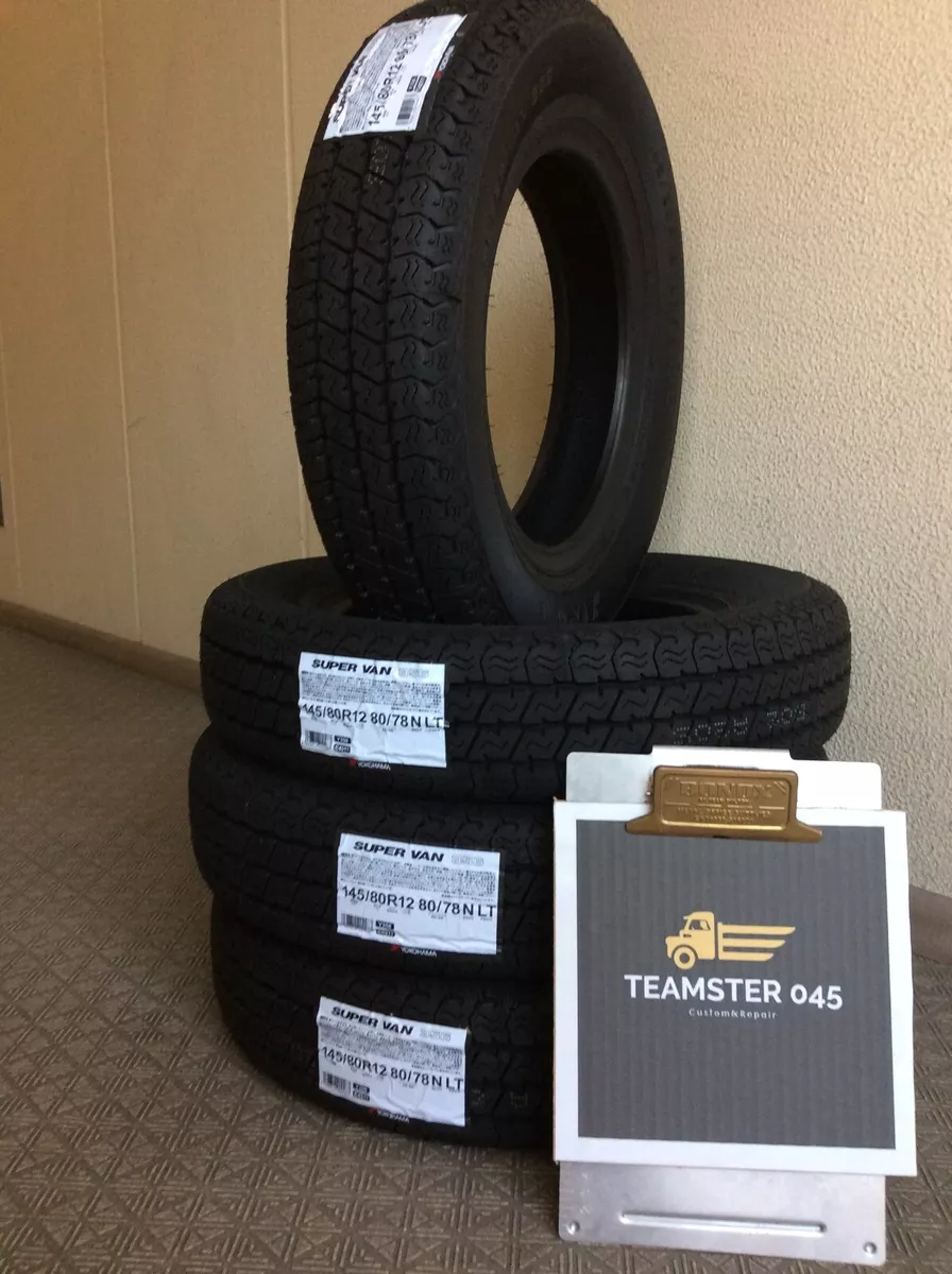 YOKOHAMA SUPER VAN Y356 145/80R12 80/78 145R12 6PR (x4) Set Tire
