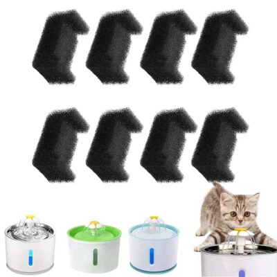 8 Ersatzfilter Filter für Trinkbrunnen Wasserspender Katzenbrunnen Katzen Hunde