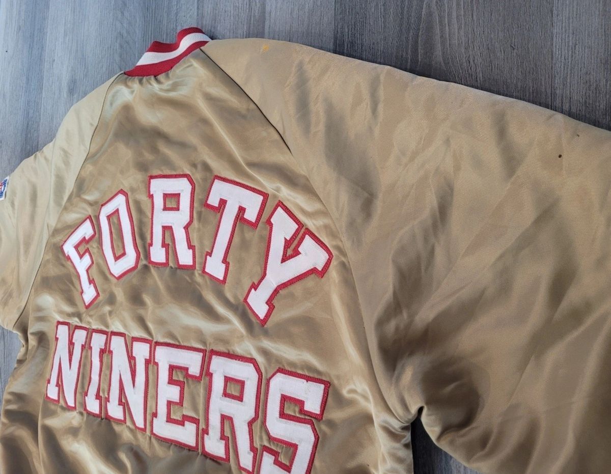 Authentic Vintage 49ers ChalkLine Team NFL Gold Satin jacket Authentic Vintage 49ers ChalkLine Team NFL Gold Satin jacket