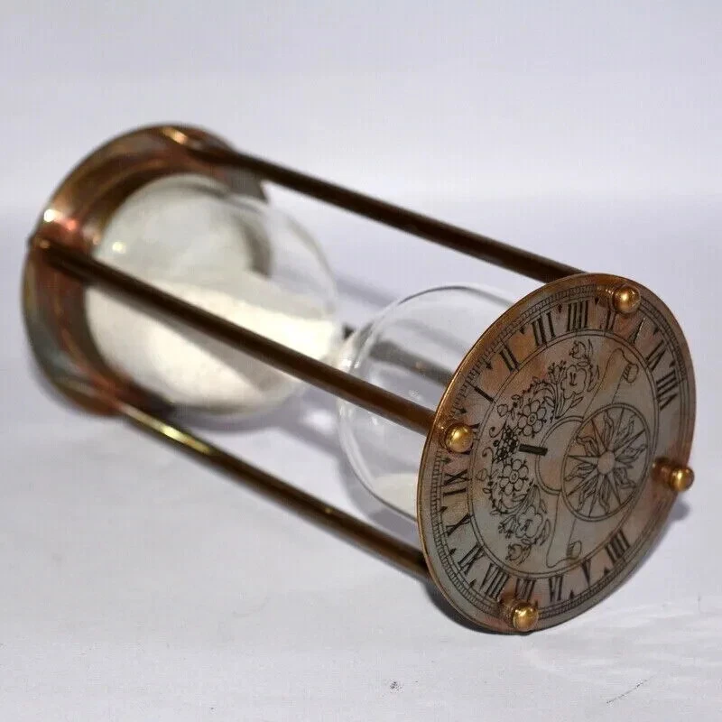 "Antique Vintage Maritime Brass 6" Sand Timer - Nautical Hourglass with White Sa
Opens in a new wind