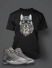 Grey Wolf Tee Shirt To Match J12 Cool Grey Big Tall Small  Graphic Sport Tshirt