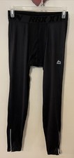 Reebok Pro Active Athletic Gear Mens Medium Black Compression Pull-On Pants M901