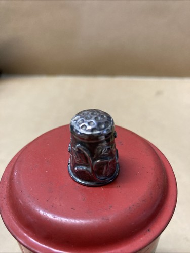 Vintage Mexico Sterling Silver 925 Thimble Leaf Pattern H254 - Picture 3 of 13