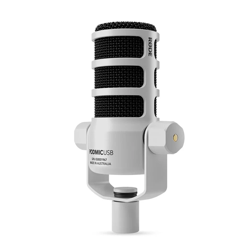 RODE PodMic USB Versatile Dynamic Broadcast Microphone, White - Image 2 of 4