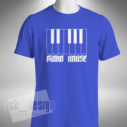 Piano House T-shirt homme clavier pianiste orgue rave vieille école musique rétro - Photo 8/8