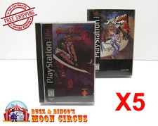 5x PLAYSTATION ONE PS1 TALL BOX GAME CLEAR PROTECTIVE BOX PROTECTOR SLEEVE CASE