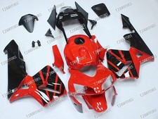 Adatto per CBR600RR 2003-2004 Kit carene carrozzeria stampo iniezione ABS rosso nero