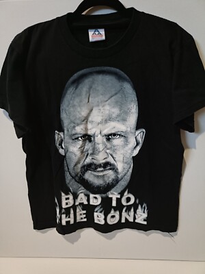 Stone Cold Steve Austin Bad To The Bonz Tee Youth Small