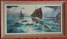 Superbe marine animée huile