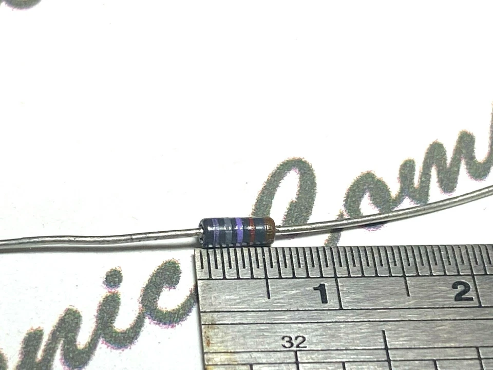 20pcs - Corning 78.7K (78K7 78.7Kohm) 1/4W 1% Metal Film Resistor - Image 2 of 4