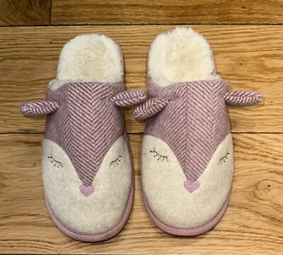 Ladies NEXT Mule Slip On SLIPPERS Medium M UK 5-6 Furry WORN ONCE (EU  38-40) UK
