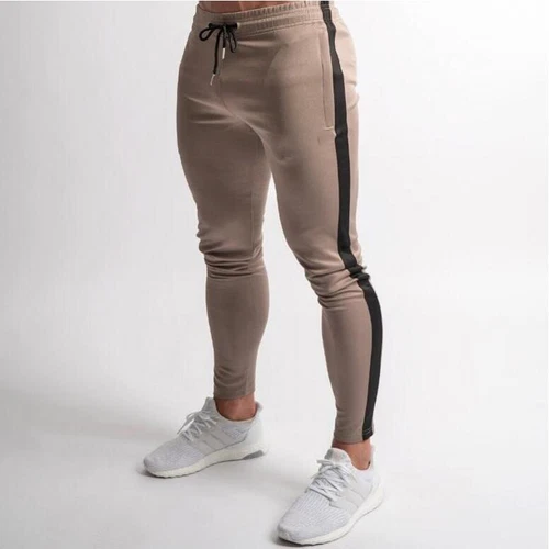 Men Skinny Slim Gym Workout Joggers Pants Sweatpants Fit Sports Trousers Bottoms - Picture 9 of 20