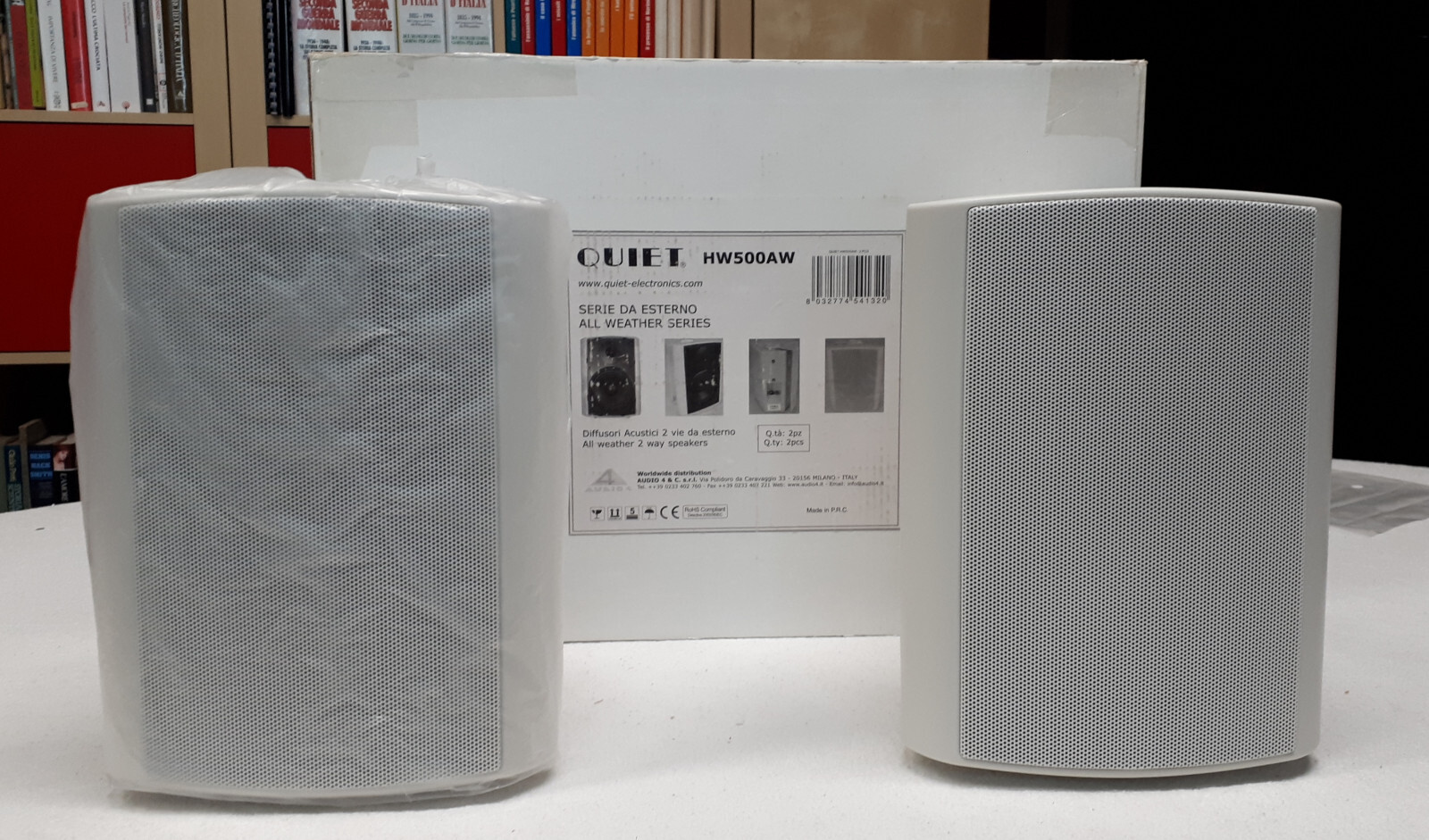 Set Diffusori Design Quiet HW 500 AW - Audio per Esterno ed Interno