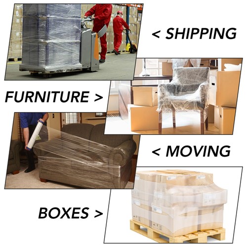 Pallet Stretch Wraps Shipping Shrink Heat Cling Film for Moving House Packaging - Picture 6 of 15